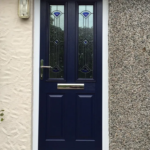 Black Door With Mail Slot